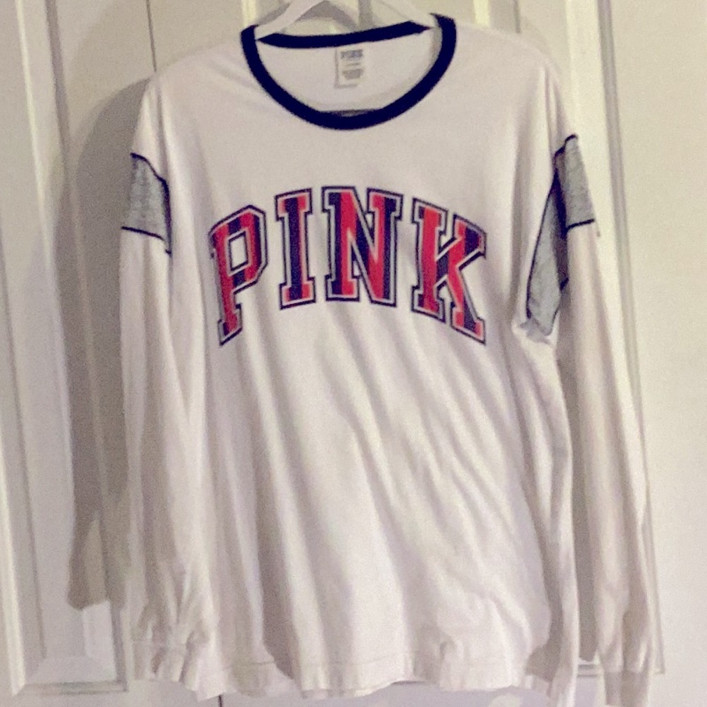 Pink LS T Shirt LG